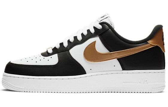 Nike Air Force 1 Low 07 空军一号 耐磨 低帮 板鞋 男款 黑白金拼接 / Кроссовки Nike Air Force CZ9189-001