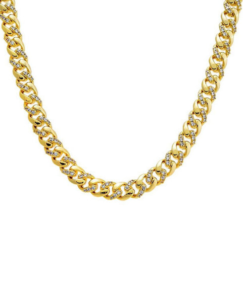 Pave Cuban Toggle Chain Necklace