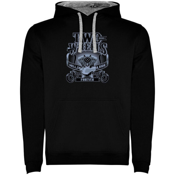 KRUSKIS Two Wheels Two Colour hoodie