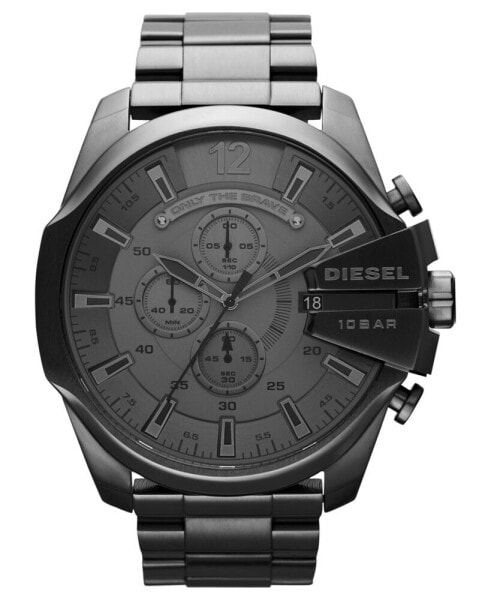 Men's Chronograph Gunmetal Ion-Plated Stainless Steel Bracelet Watch 51mm DZ4282