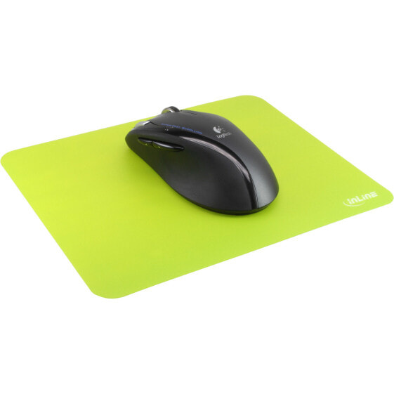 InLine Mouse pad - anti-microbial - ultra-thin - 220x180x0.4mm - green