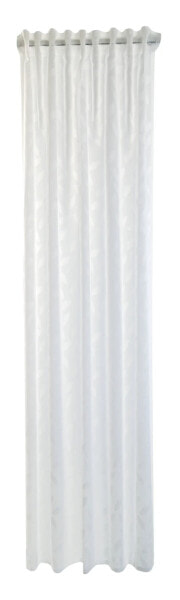 Gardine Weiß transparent floral modern