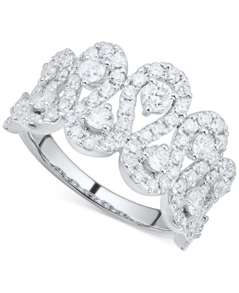 Кольцо Grown With Love Tiara 1-1/2ct. 14k White Gold