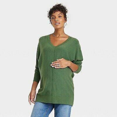 Lightweight Oversized V-Neck Maternity And Beyond Sweater - Isabel Maternity by