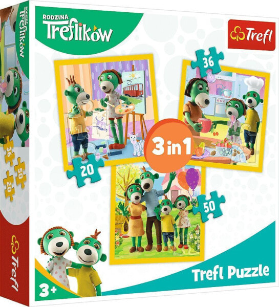 Пазл Родина Трефликов Trefl Puzzle 3в1 Весело вместе 34850