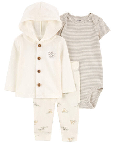 Baby 3-Piece Elephant Little Jacket Set 12M