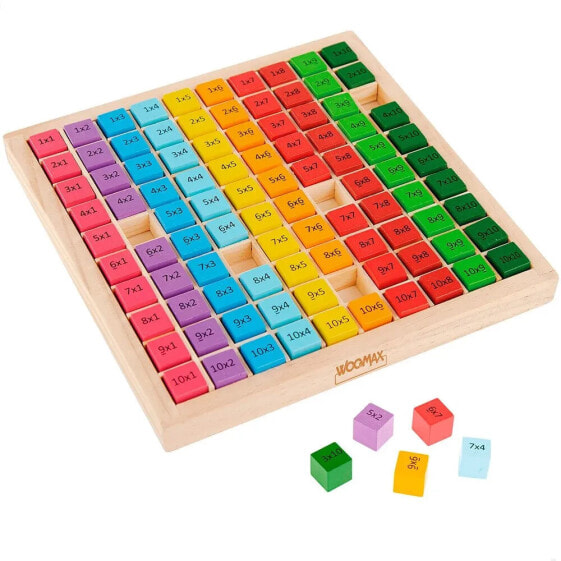 WOOMAX Wooden Multiplication Table 101 Pieces