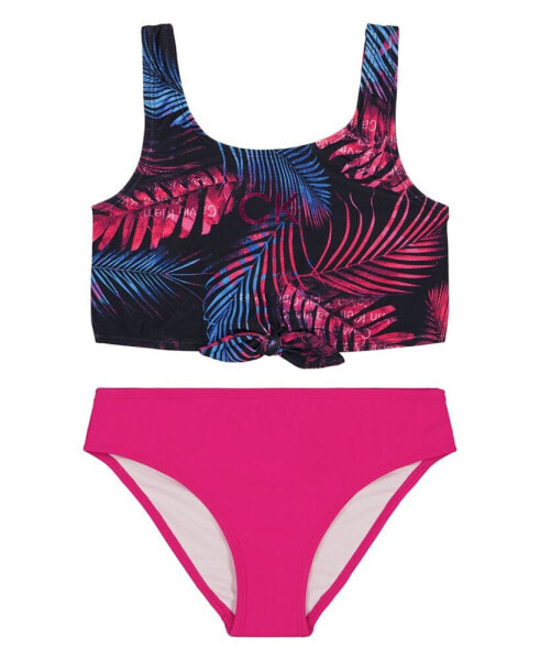 Big Girls Dark Tropical Bikini Set Swimsuit