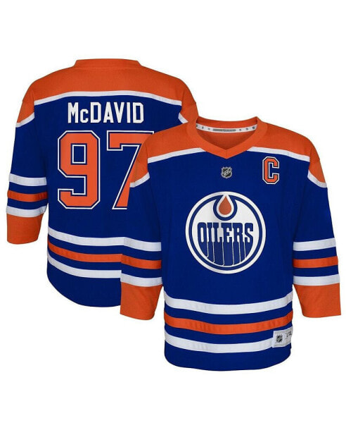 Infant Boys and Girls Connor McDavid Royal Edmonton Oilers Home Replica Player Jersey