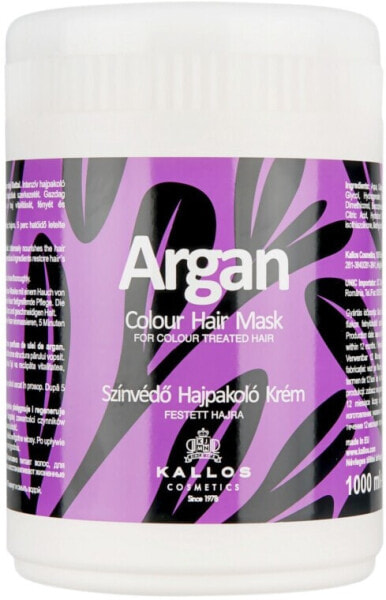 Maske für coloriertes Haar mit Arganöl - Kallos Cosmetics Argan Color Hair Mask 275 ml