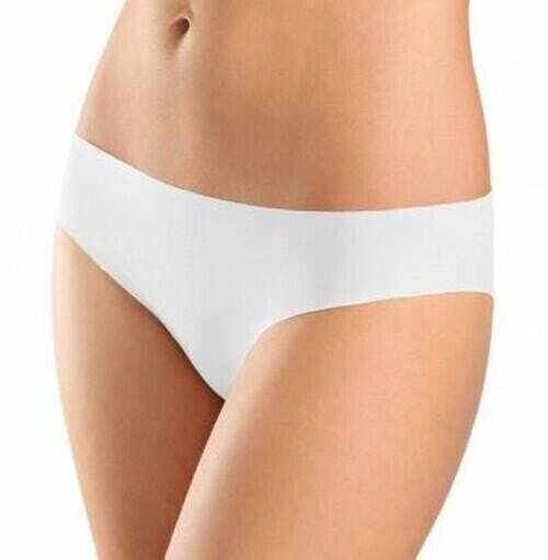 HANRO 301939 Women's Invisible Cotton Brazilian Pant, White, Small