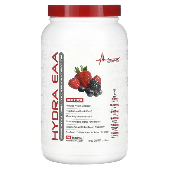 Электролиты Metabolic Nutrition Hydra EAA, Blue Raspberry, 1,000 г