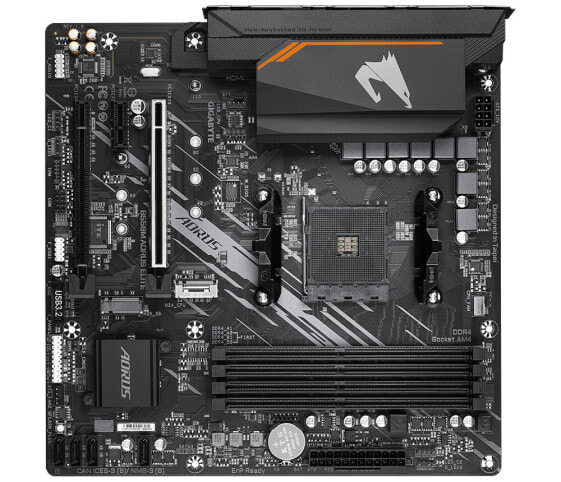 Gigabyte B550M AORUS ELITE - AMD - Socket AM4 - 3rd Generation AMD Ryzen™ 3 - 3rd Generation AMD Ryzen 5 - 3rd Generation AMD Ryzen™ 7 - 3rd... - DDR4-SDRAM - 128 GB - DIMM