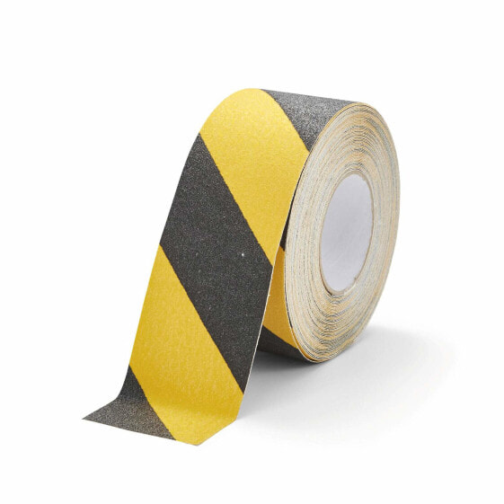 Durable Duraline - Black - Yellow - Aluminium - Plastic - 15 m - 75 mm