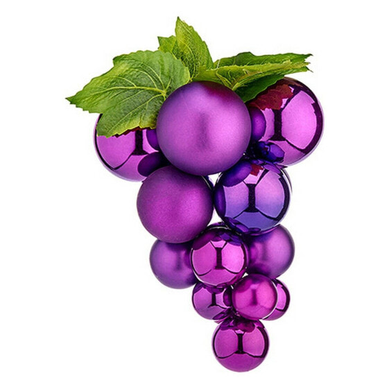 Ёлочные шарики Krist+ Маленький виноград фиолетовый пластик 18 x 24 x 18 см