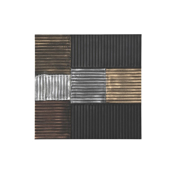 Настенный декор Glamour DKD Home Decor Чёрный Позолоченный (91 x 3 x 91 см)
