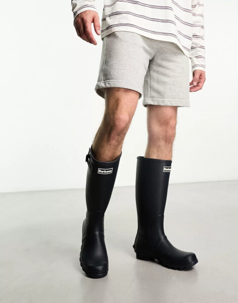 Barbour Bede wellington boots in navy