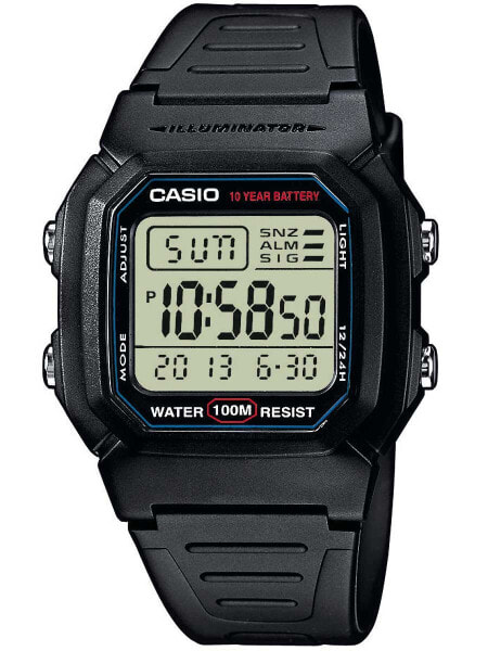 Часы CASIO W-800H-1AVES 37mm 10 ATM