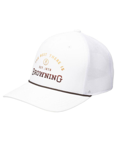 Men's White Hovey Rope Trucker Adjustable