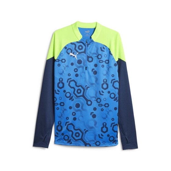 Худи Puma Individualcup Quarter Zip Pullover Sweatshirt Мужские Синие 65848354