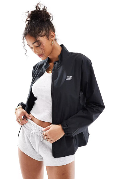 New Balance sport essentials jacket in black