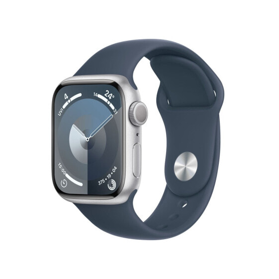 Часы Apple Watch Series 9 Alum Silber 41 mm M/L Sturmblau GPS