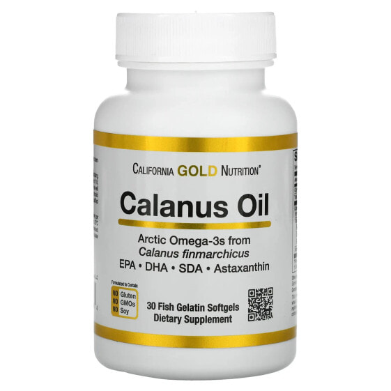California Gold Nutrition, масло калануса, 500 мг, 30 капсул из рыбьего желатина (Товар снят с продажи) 
