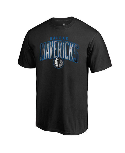 Men's Black Dallas Mavericks Arch Smoke T-shirt