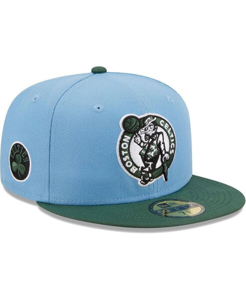 Men's Light Blue, Green Boston Celtics Two-Tone 59FIFTY Fitted Hat