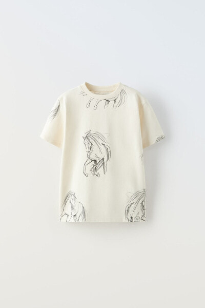 Horse print t-shirt