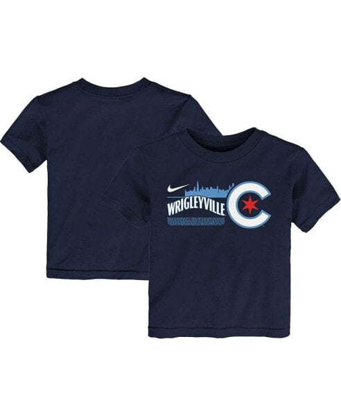 Синяя детская футболка для мальчиков Nike Chicago Cubs City Connect