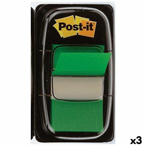 Sticky Notes Post-it Index 25 x 43 mm Green (3 Units)