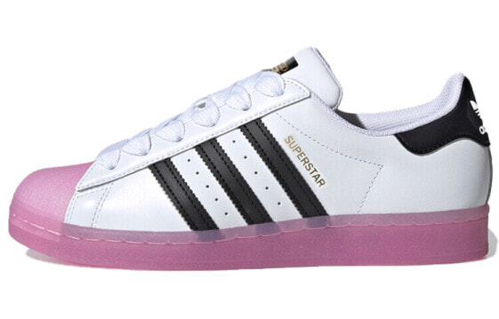 Кеды adidas Originals Superstar бело-черно-фиолетовые