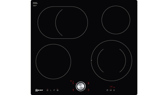 Neff T16PT76X0 - Black - Built-in - Zone induction hob - Glass-ceramic - 4 zone(s) - 4 zone(s)