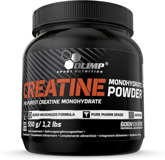 OLIMP- Creatine Monohydrat Pulver (550g). Nahrungsergänzungsmittel. Kreatin in Pulverform.