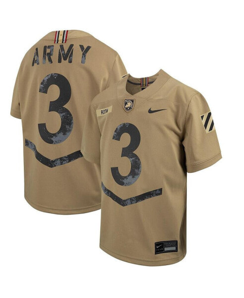 Big Boys #3 Tan Army Black Knights 2023 Rivalry Collection Game Jersey