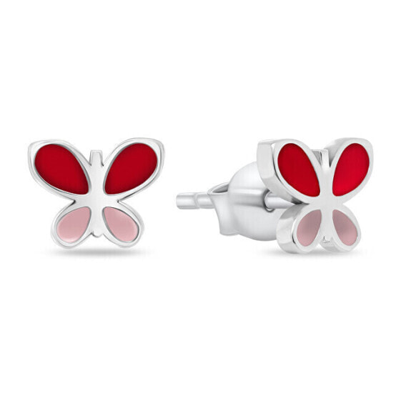 Beautiful silver earrings Butterflies EA952W