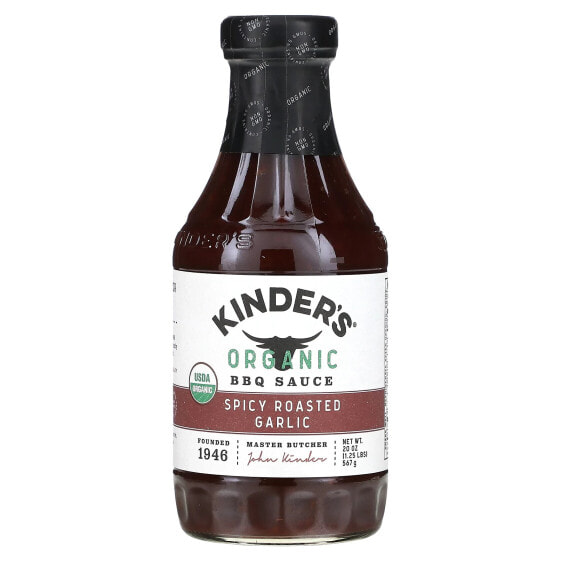 Organic BBQ Sauce, Spicy Roasted Garlic , 20 oz (567 g)