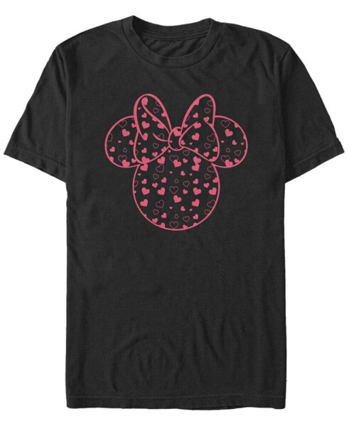 Men's Minnie Hearts Fill Short Sleeve Crew T-shirt