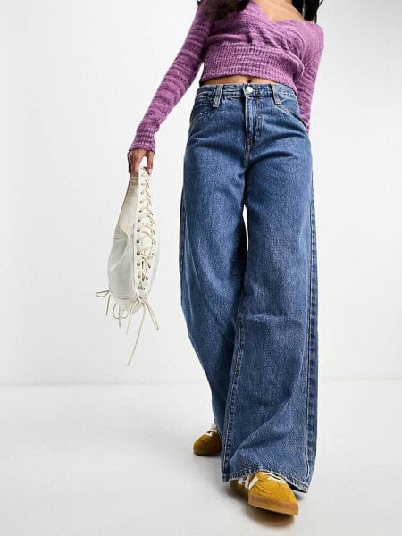 Levi's '94 baggy wide leg jeans in mid blue