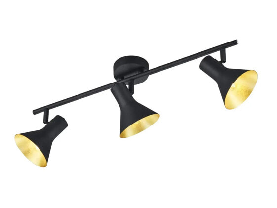 LED Deckenstrahler dimmbar Schwarz Gold