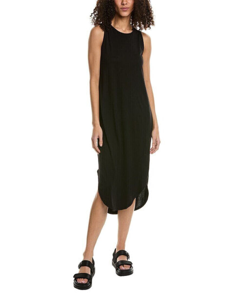 Project Social T Cool & Clean Open Back Tank Dress Women's Black L