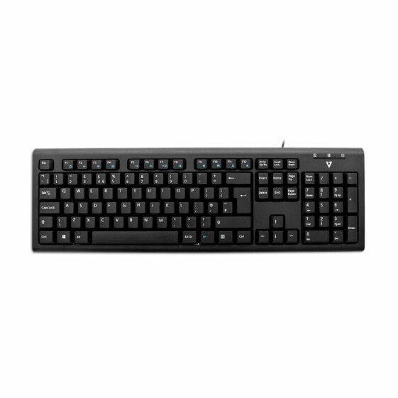 Клавиатура V7 KU200UK QWERTY Английский Чёрный