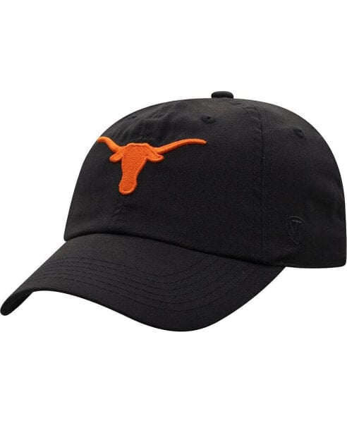 Men's Black Texas Longhorns Staple Adjustable Hat