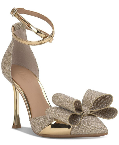 Women's Saori Bow Ankle-Strap Pumps, Created for Macy's