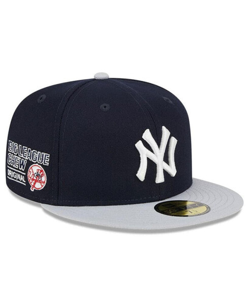 Головной убор для мужчин New Era New York Yankees синий для бейсбола 59FIFTY Team.