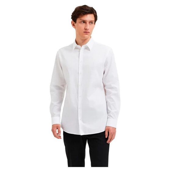 SELECTED Nathan-Solid long sleeve shirt