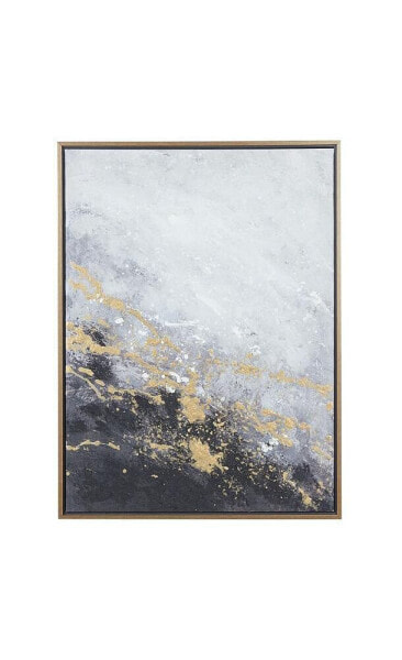 Canvas Contemporary Abstract Framed Wall Art, 30" x 2" x 40"