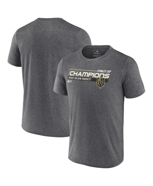 Men's Heather Charcoal Vegas Golden Knights 2023 Stanley Cup Champions Shift Performance T-shirt