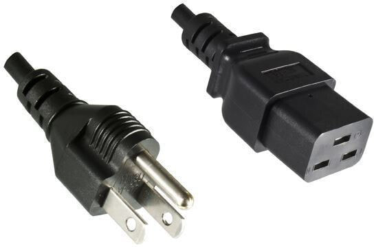 MicroConnect PE110518 - 1.8 m - C19 coupler - SJT - 125 V - 2.5 A